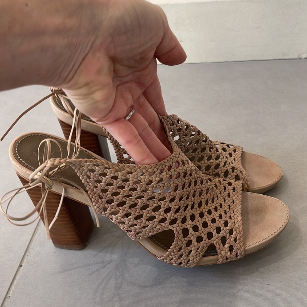 Beige Platform Heels - image 4